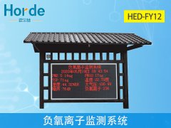 負氧離子監測系統，實時采集空氣環境數據